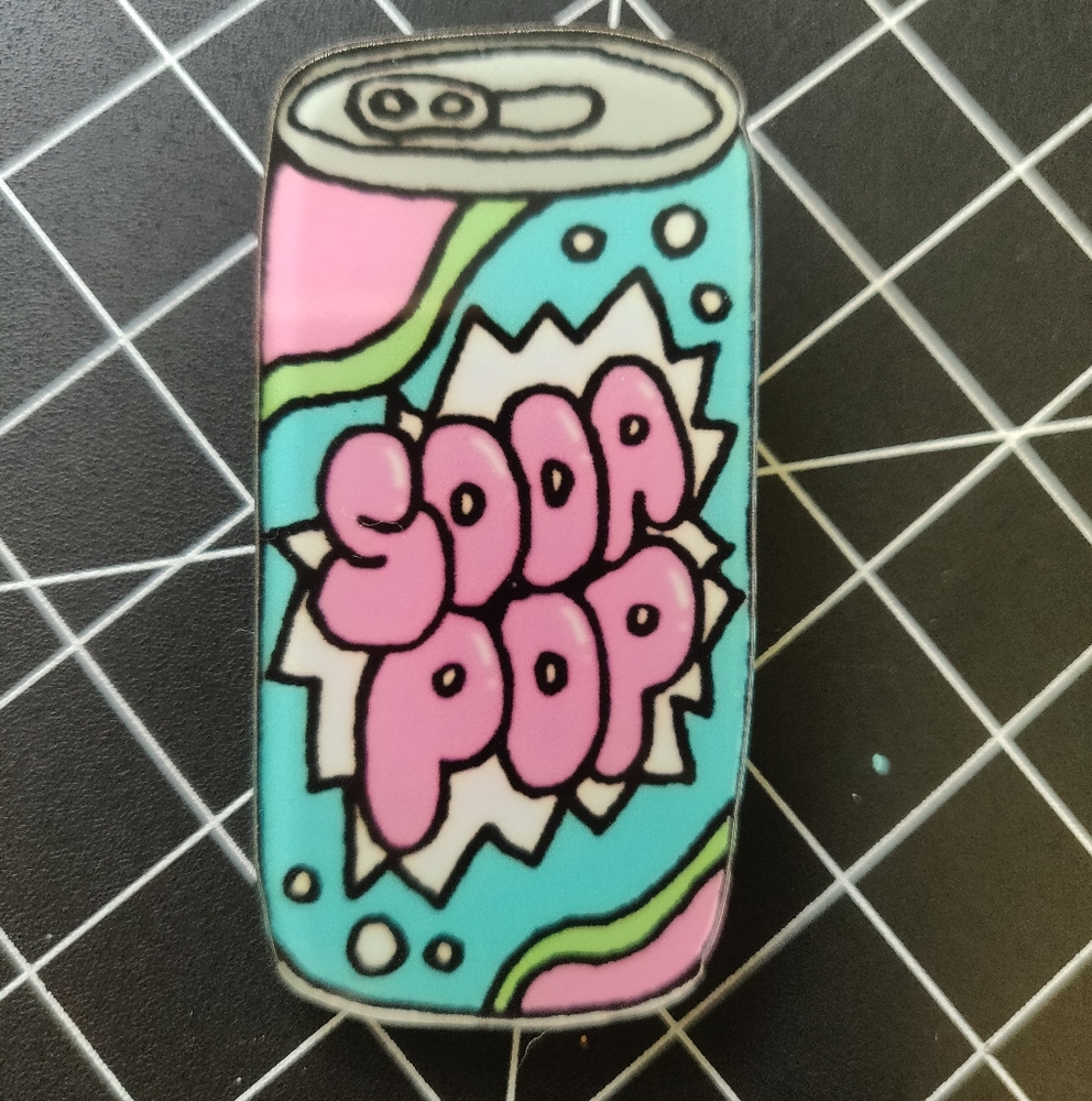 ✨3/$15 SODA POP Colorful Cotton Candy Pin Acrylic - Picture 5 of 5